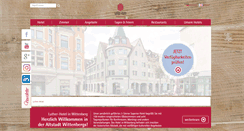 Desktop Screenshot of luther-hotel-wittenberg.de